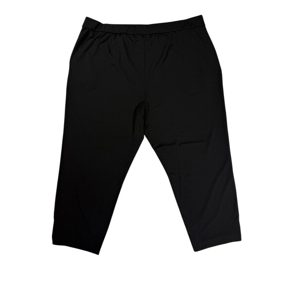 Dennis Basso Black Straight Leg Ankle Length Crepe Pants 3x - Picture 2 of 11